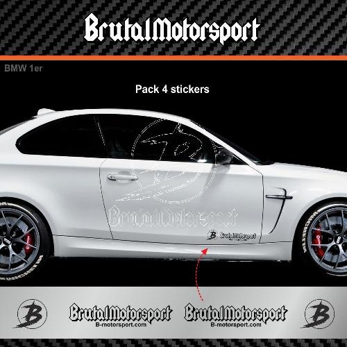 4 sticker BRUTALMOTORSPORT BMW BMW