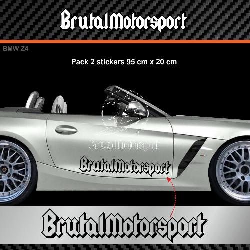 2 sticker BRUTALMOTORSPORT BMW 95 cm BMW