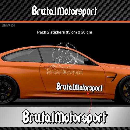 BRUTALMOTORSPORT kit 2 decals BMW two-tone 95 cm BMW