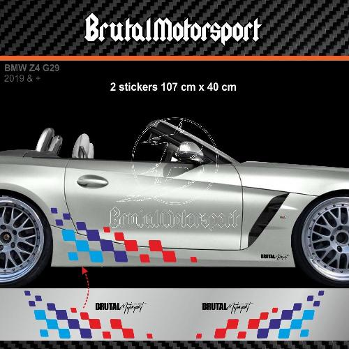 RACING FLAG 110 cm M-Power colori adesivi per BMW Z3 Z4 BMW