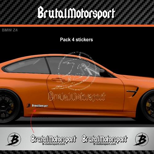 BRUTALMOTORSPORT kit 4 decals BMW two-tone BMW